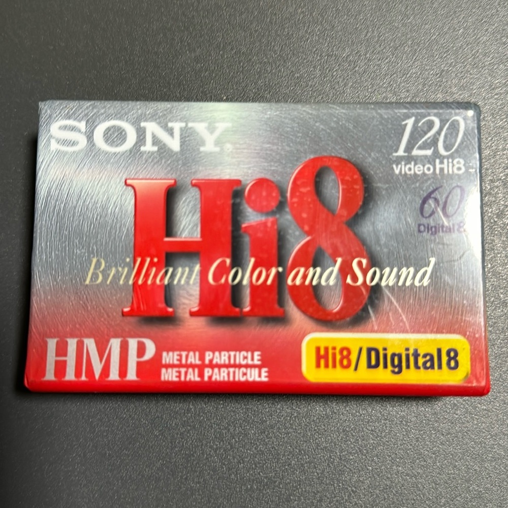 SONY Hi8 blank recordable 8mm video cassette P6-120HMPD1